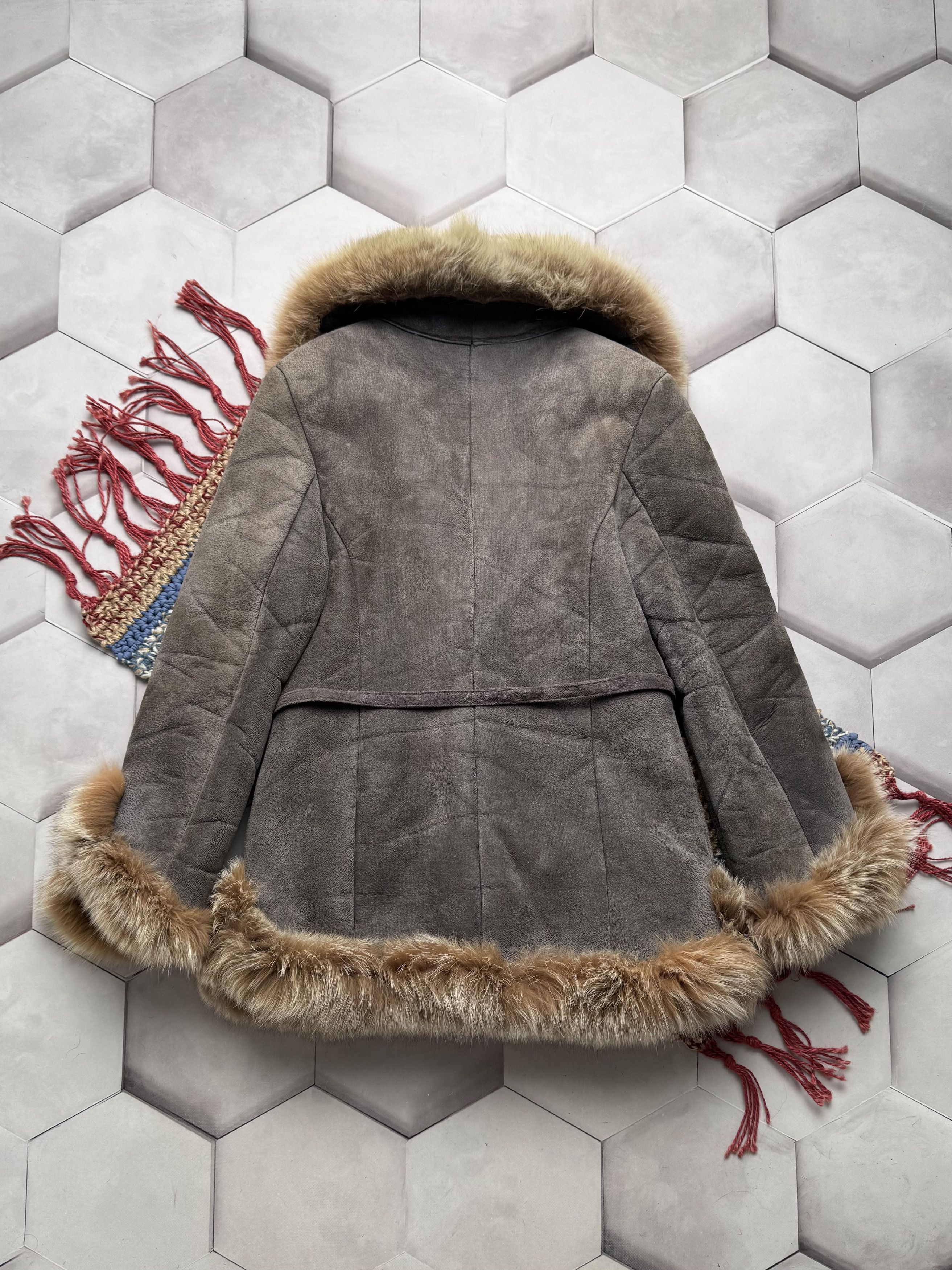 Japanese Brand Vintage Real Sheepskin Coat (E4) Size M / US 6-8 / IT 42-44 - 10 Thumbnail