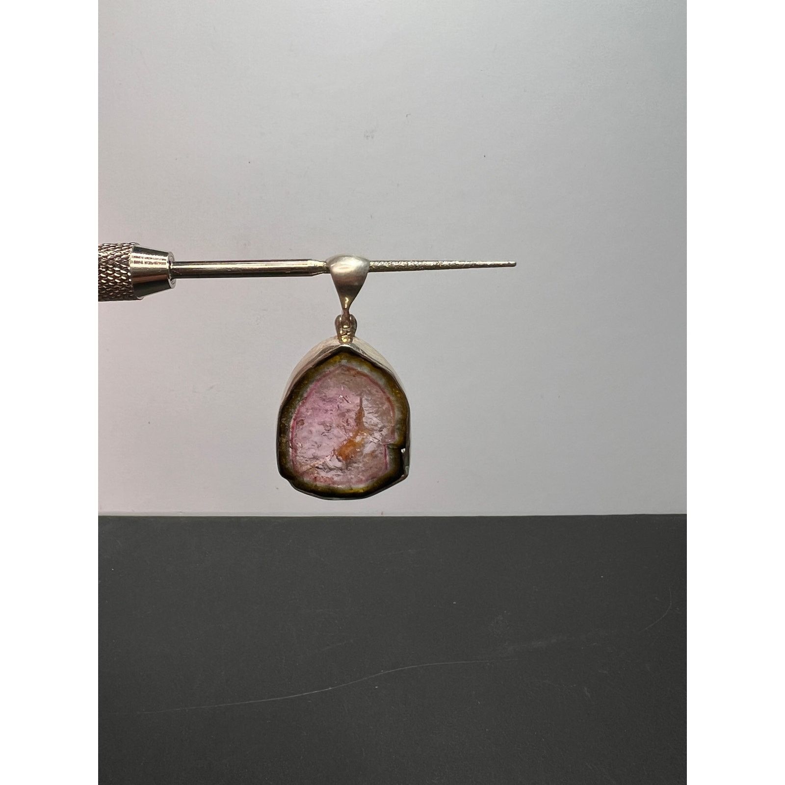 Other NEW Watermelon tourmaline sterling silver pendant 8.16 grams Size ONE SIZE - 11 Thumbnail