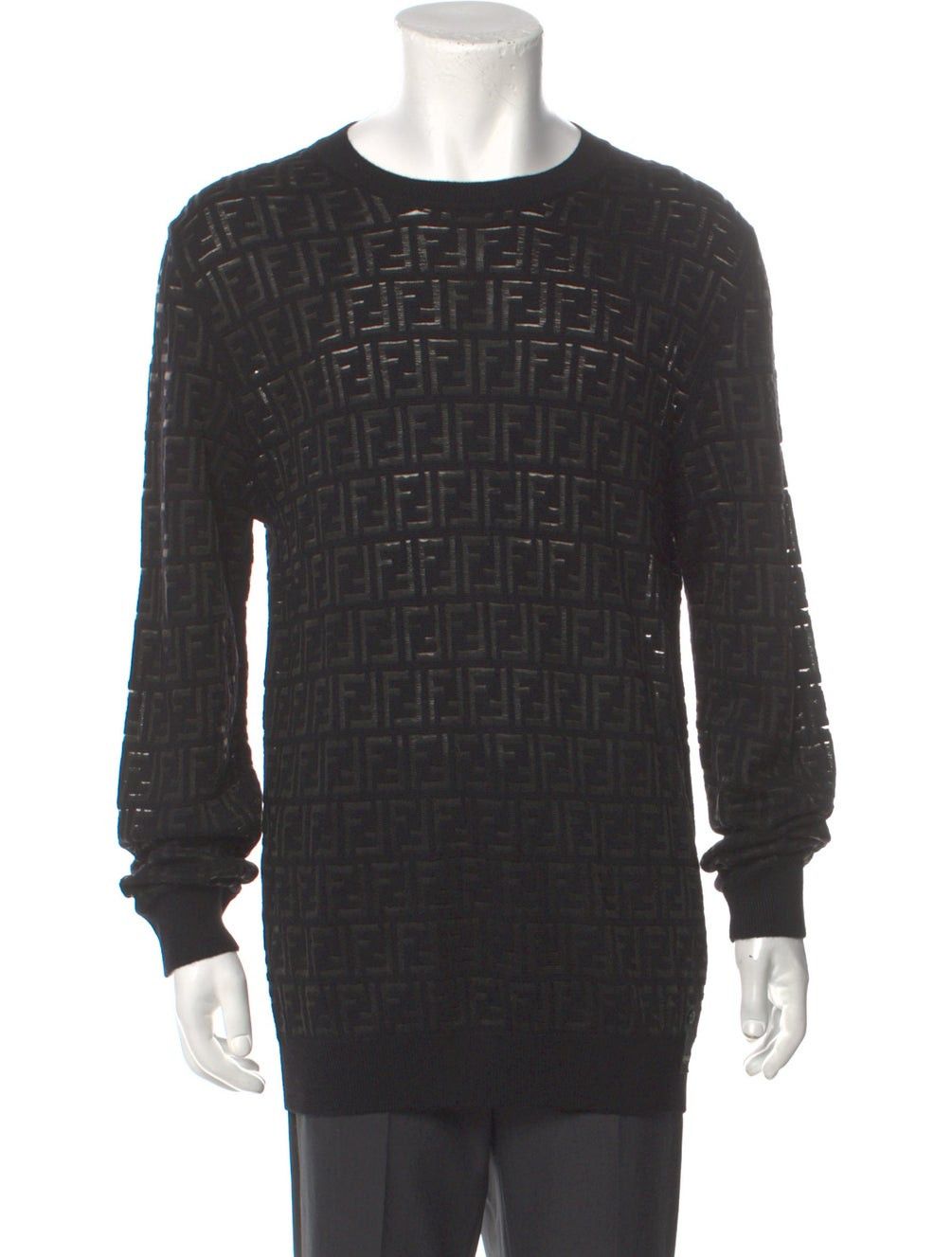 Fendi FENDI Zucca FF Logo Printed Pullover Size: XXL | US44, IT54 Size US XXL / EU 58 / 5 - 1 Thumbnail