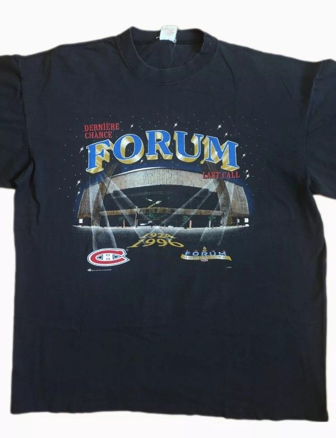 NHL × Vintage Vintage Montreal Canadian "Forum Last Call" 90s t- shirt Size US XL / EU 56 / 4 - 3 Thumbnail