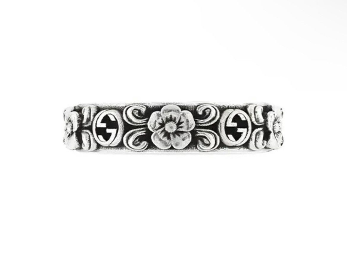 Gucci Gucci Interlocking G Flower Ring Ag925 Size ONE SIZE - 2 Thumbnail
