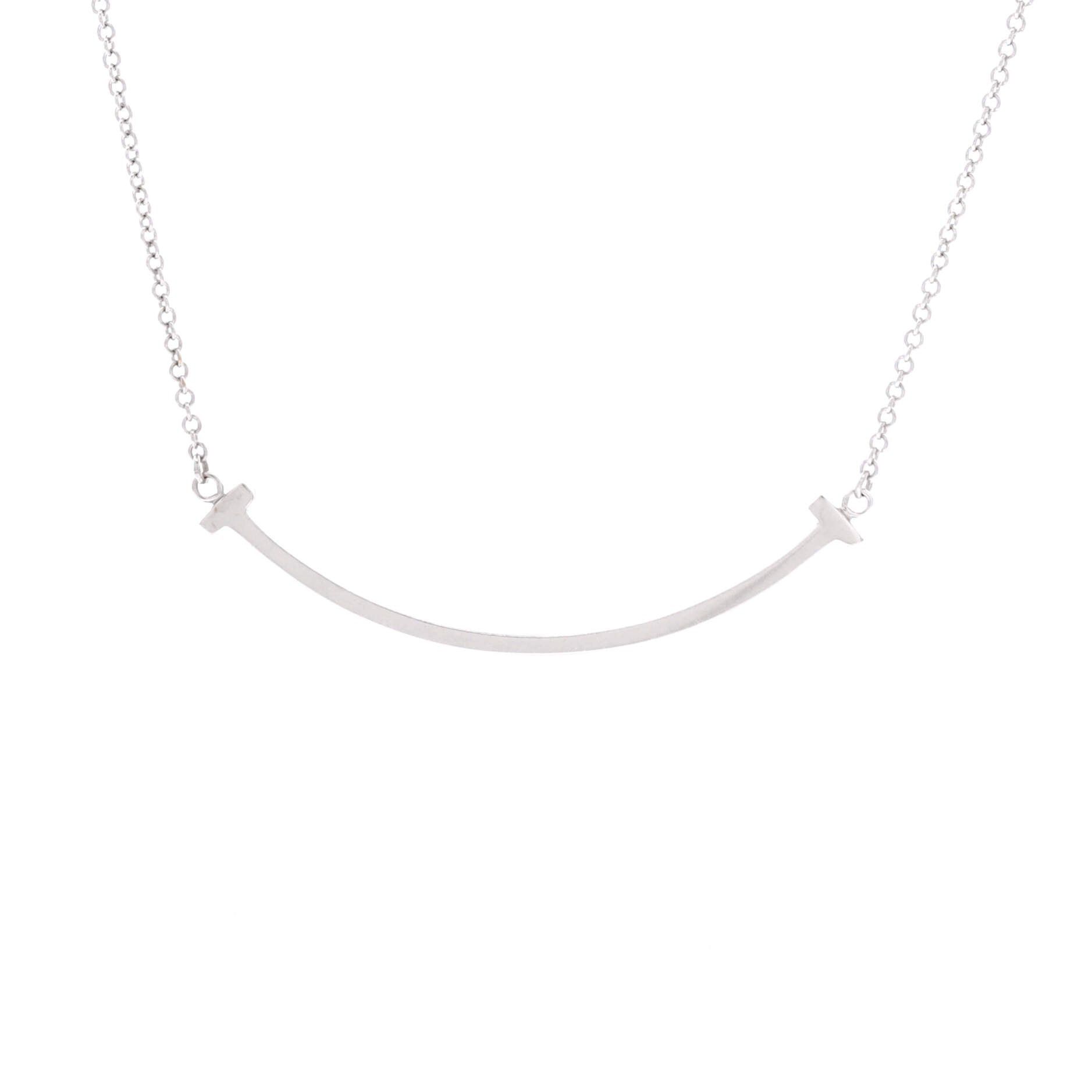 Tiffany & Co. T Smile Pendant Necklace Size ONE SIZE - 1 Thumbnail
