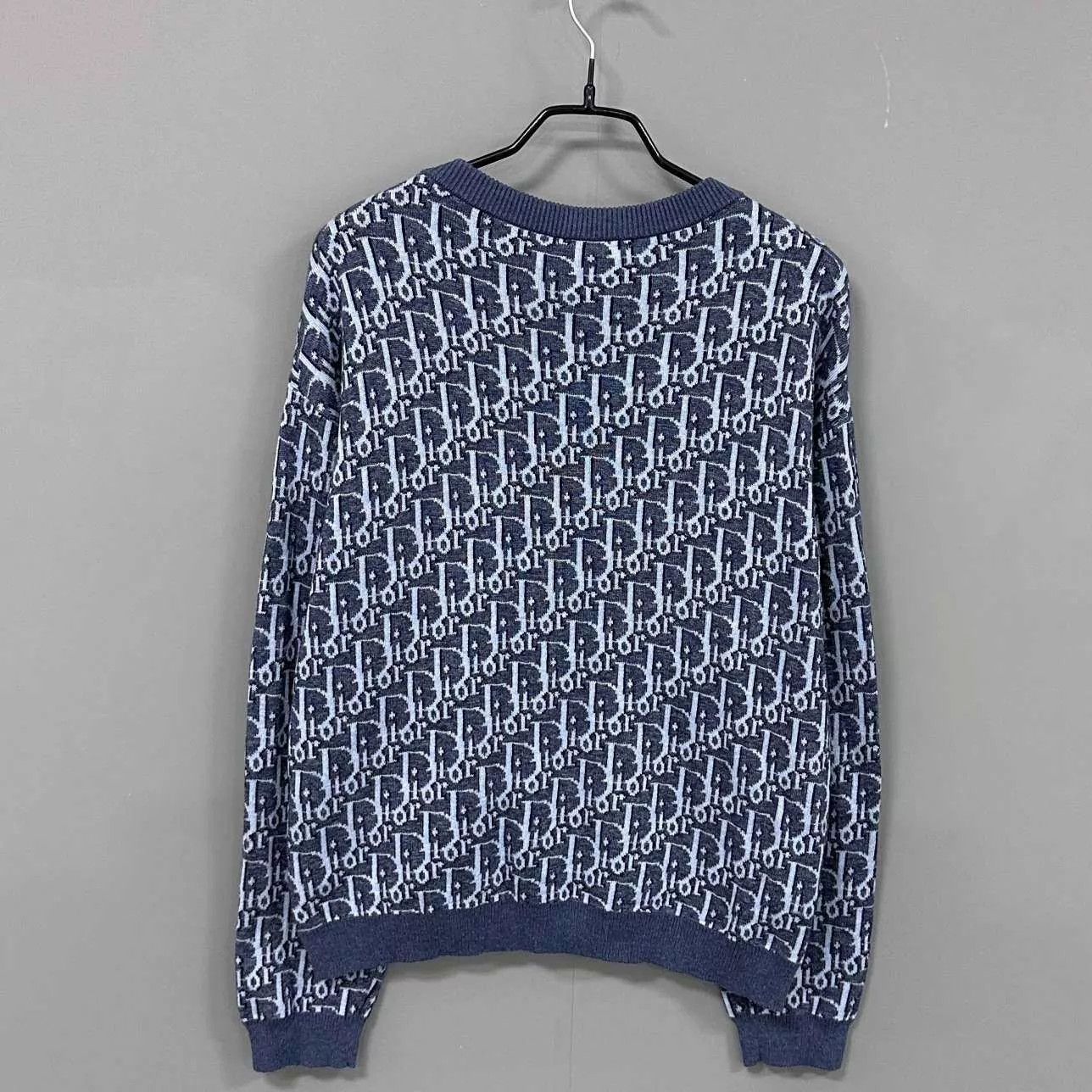 Dior Dior New Blue Monogram Cardigan 12 with tags Size XL / US 12-14 / IT 48-50 - 3 Thumbnail