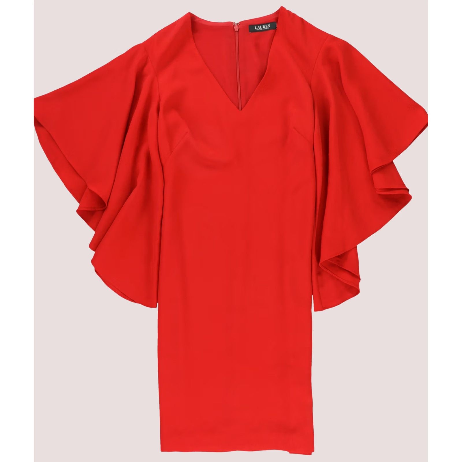 Ralph Lauren Ralph Lauren Womens Solid Midi Dress red Size 16 Size XXL / US 16-18 / IT 52-54 - 1 Thumbnail