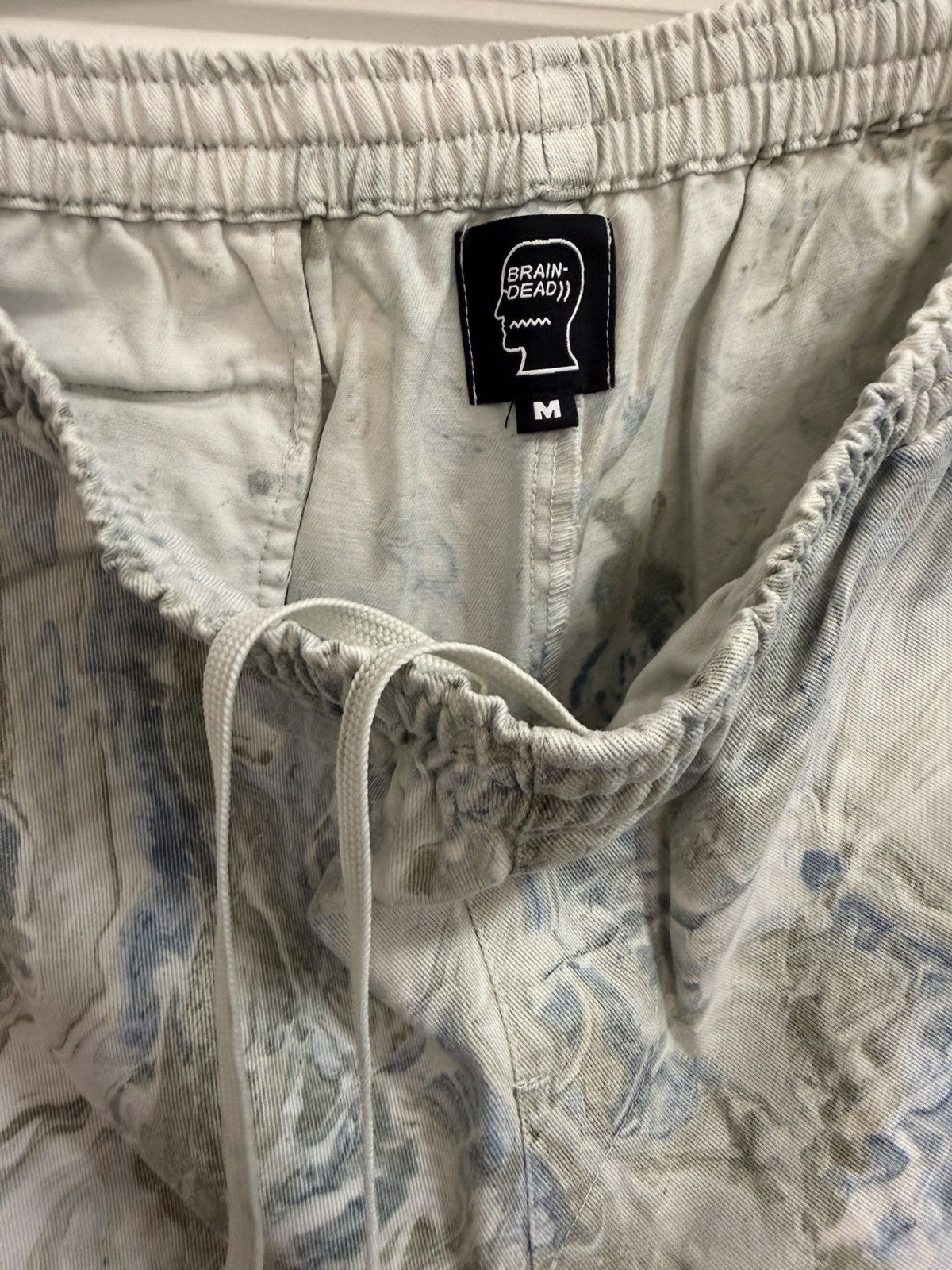 Brain Dead RARE Brain Dead Marble Dyed Beach Shorts Size M Size US 32 / EU 48 - 6 Thumbnail
