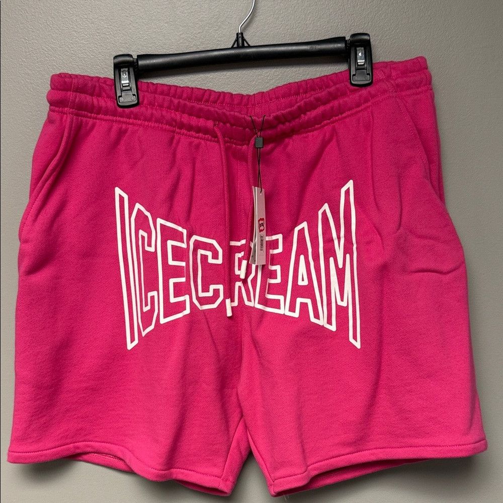 Icecream ICECREAM Logo Sweat Shorts Pink NWT Streetwear Size 2X Size US 34 / EU 50 - 1 Thumbnail