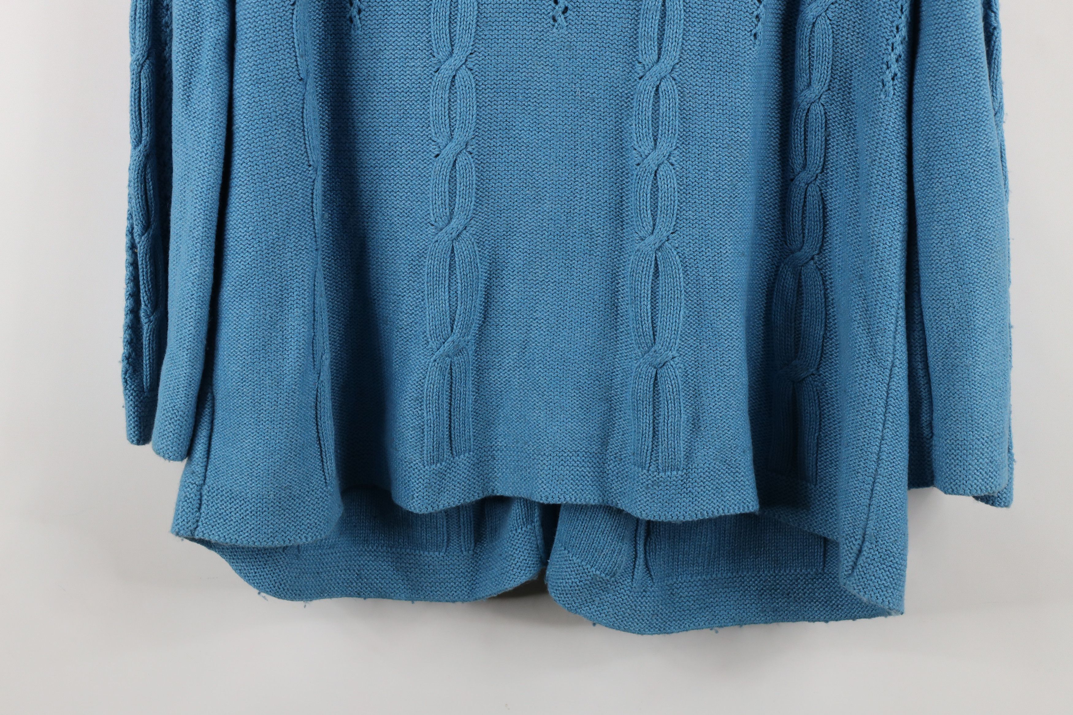 Eddie Bauer × Vintage Vintage Eddie Bauer Wool Blend Cable Knit Cardigan Sweater Size XL / US 12-14 / IT 48-50 - 12 Thumbnail
