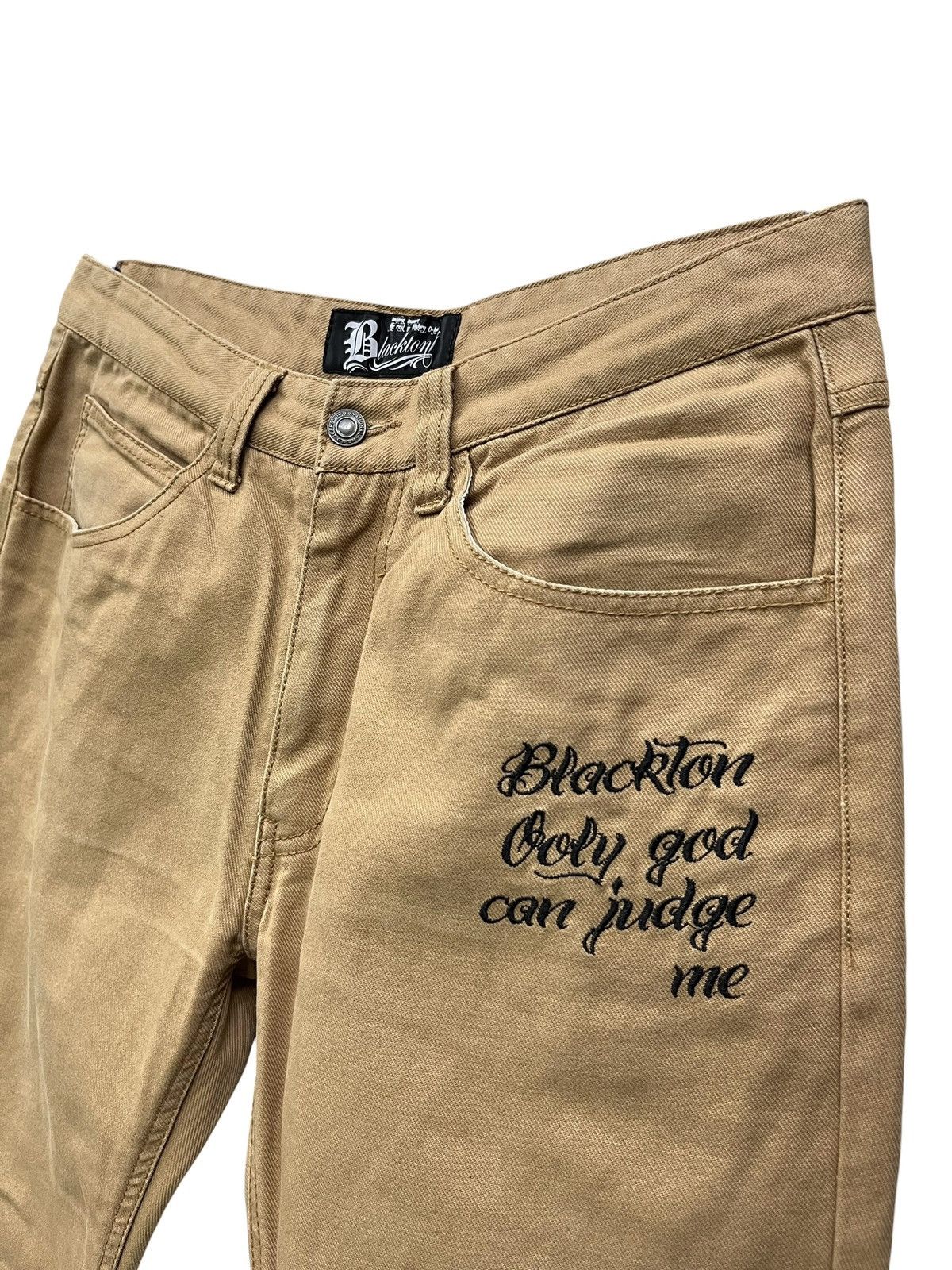 Praying Blackton Prayer Hands Tattoo Style Khaki Pants Archive Denim Size US 29 - 3 Thumbnail