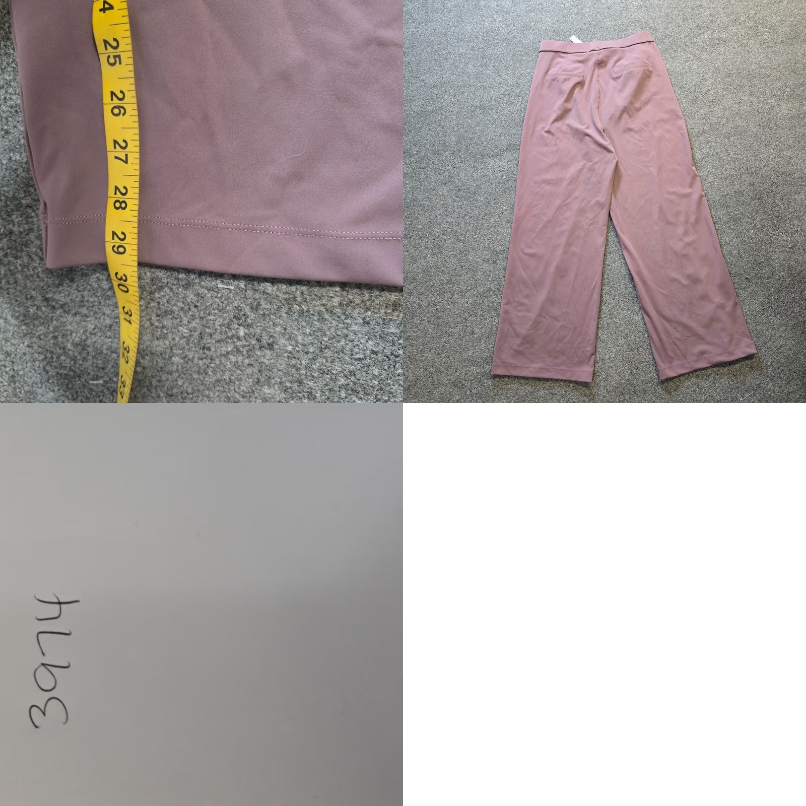 Vintage Halara Pants Womens Large Purple Pleated Plicated Wide-Leg Stretch Casual Career Dress Pants Size 36" / US 14 / IT 50 - 8 Thumbnail