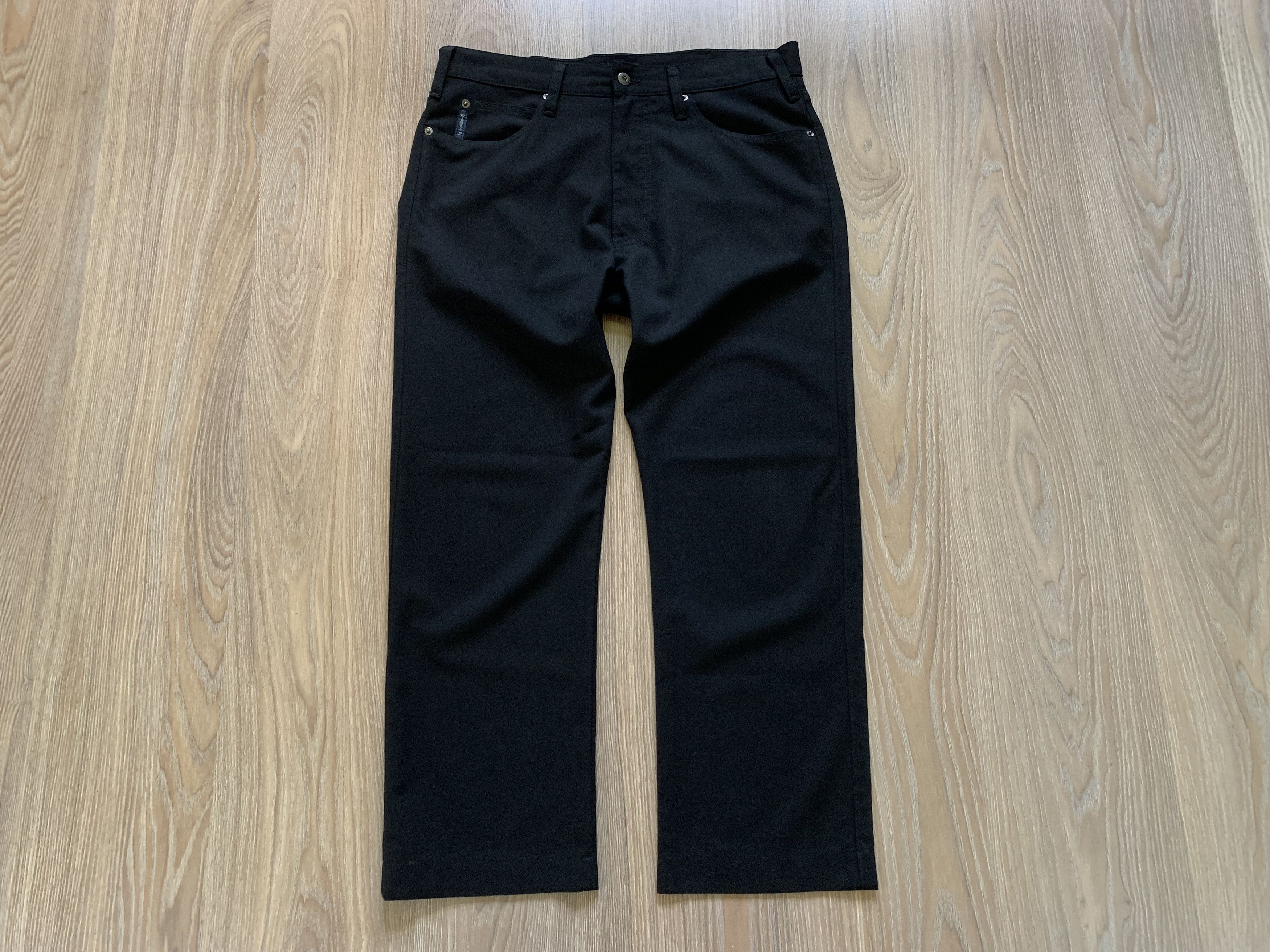 Giorgio Armani Vintage Armani Jeans Comfort Fit Stretch Black Casual Pants Size US 34 / EU 50 - 2 Thumbnail