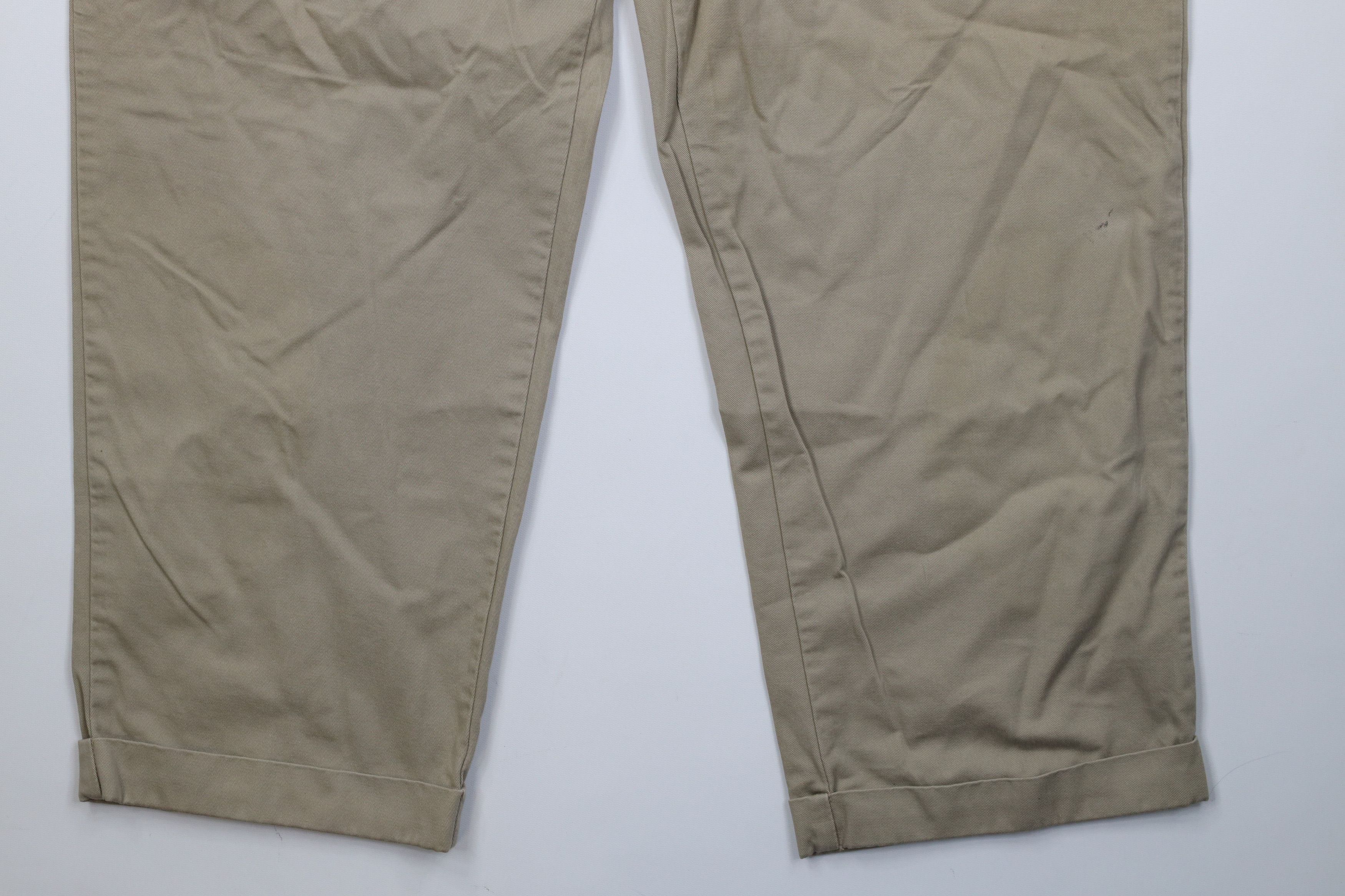 Pendleton Vintage 90s Pendleton Cuffed Wide Leg Chino Pants Beige Size US 40 / EU 56 - 5 Thumbnail