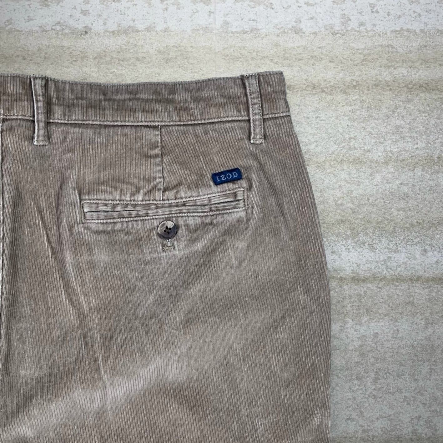 Izod Vintage Y2K Izod Corduroy Pants 36x30 Regular Straight Tan Size US 36 / EU 52 - 3 Thumbnail