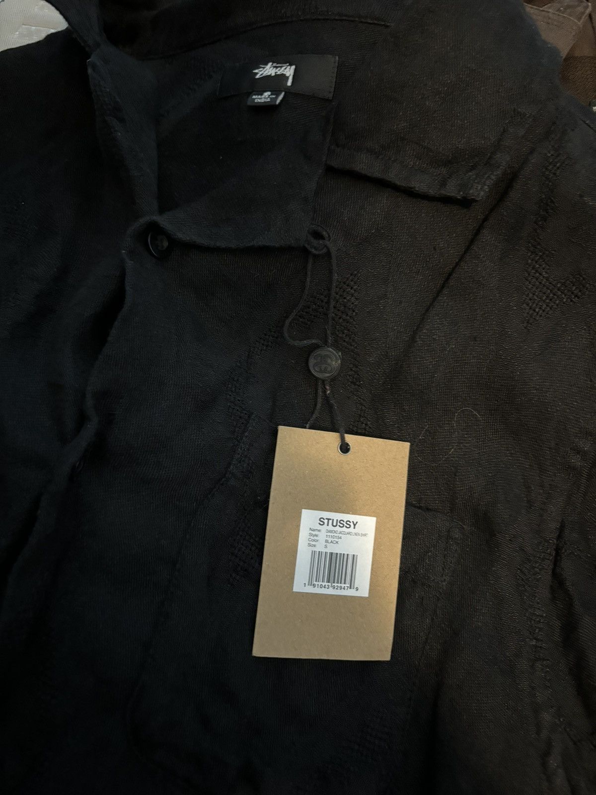 Stussy Stussy Diamond Jacquard Linen Shirt Size US S / EU 44-46 / 1 - 9 Thumbnail
