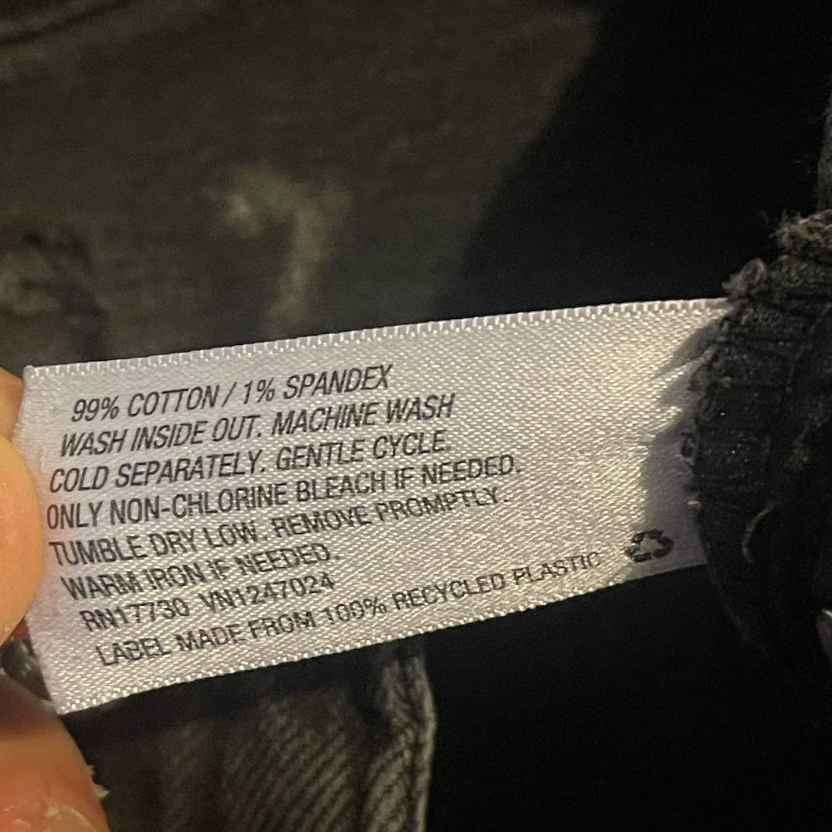 Other Wild Fable Jeans Women 16 Black Tie Dye Button Fly (32x30) Size 32" / US 10 / IT 46 - 4 Thumbnail