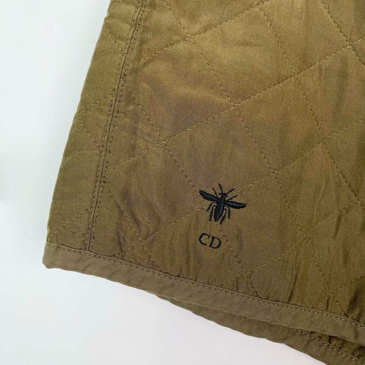 Dior Dior Green Grid Pattern Mulberry Silk Casual Shorts K26WX Size 26" / US 2 / IT 38 - 4 Thumbnail