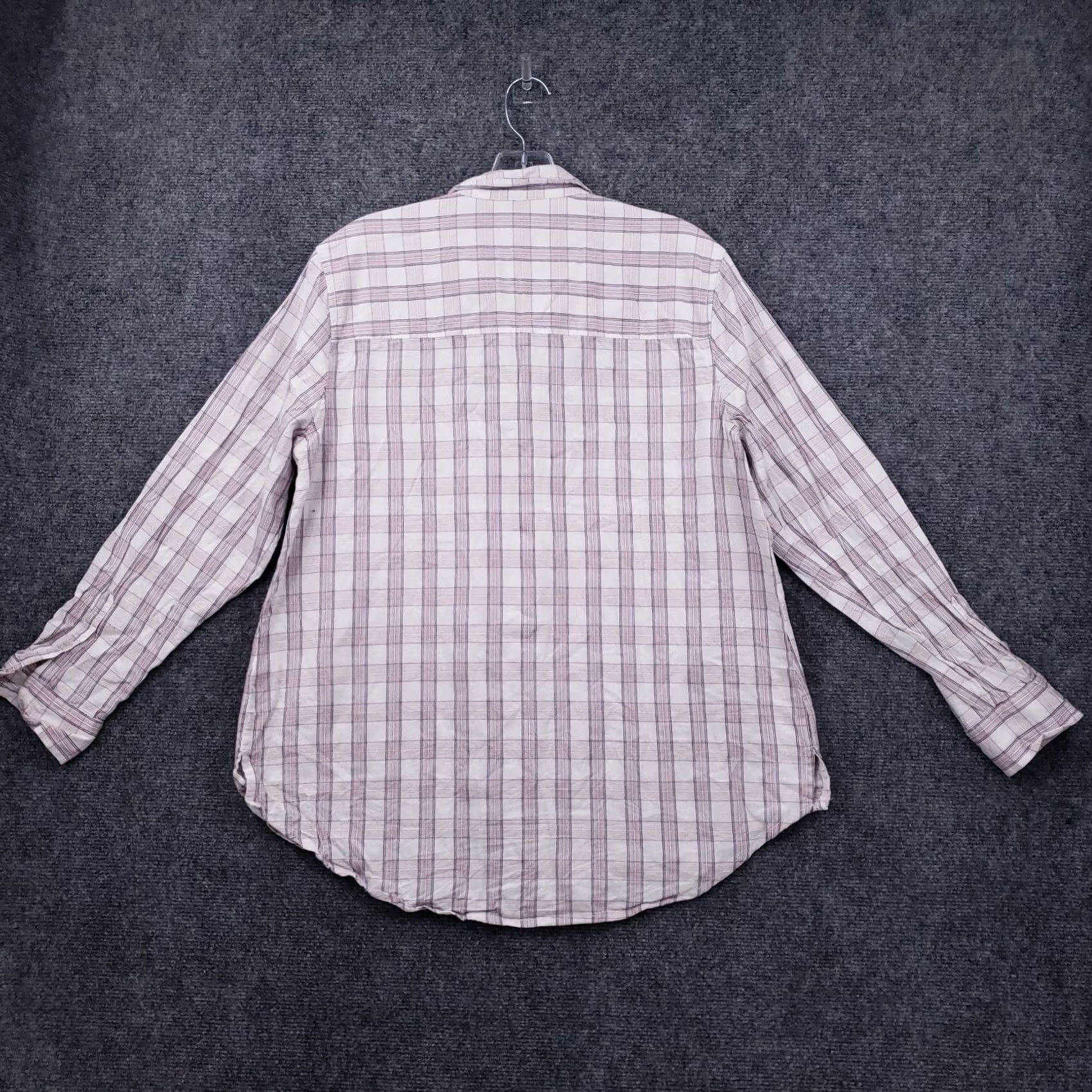 Vintage Universal Thread Shirt Womens M Medium Purple Plaid Button-Up Long Sleeves Size M / US 6-8 / IT 42-44 - 2 Thumbnail