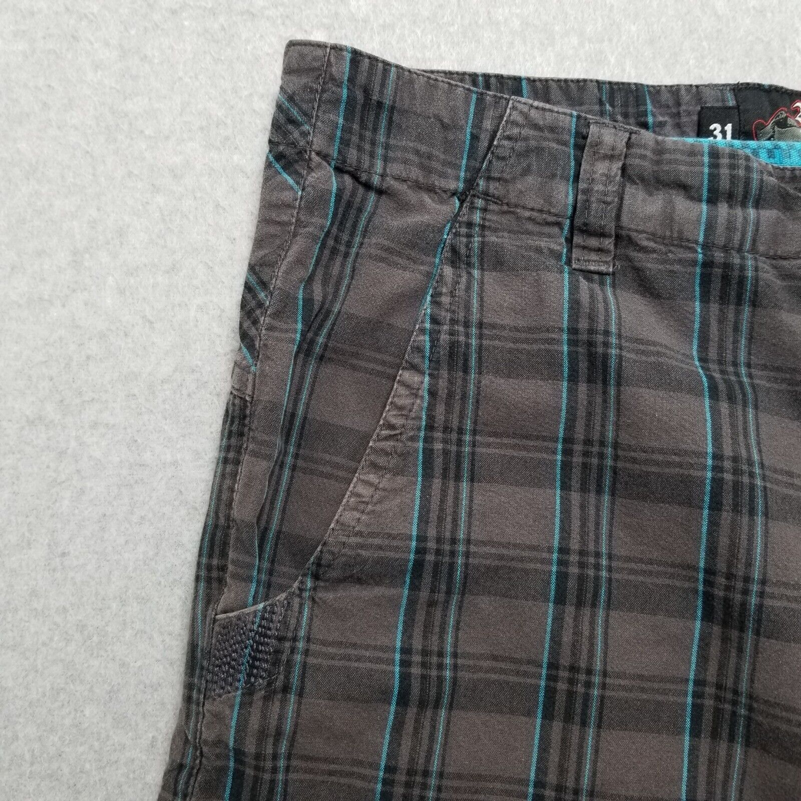 Point Zero Point Zero Shorts Mens 32 Plaid Casual Pockets Chino Outdoor Size US 32 / EU 48 - 2 Thumbnail