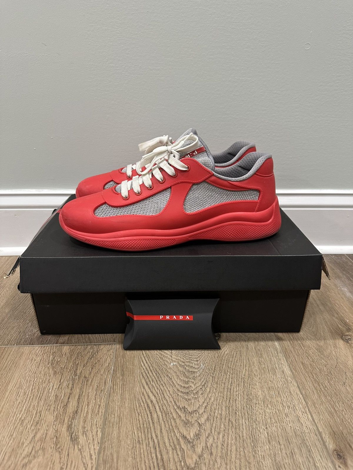 Prada Prada America’s Cup Sneakers - Size 44 (11 US) Size US 11 / EU 44 - 1 Thumbnail