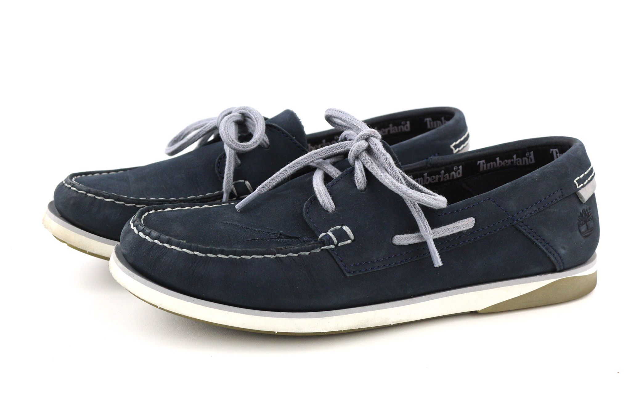 Timberland A416H UK7 Blue Leather Slip On Loafer 80997 Size US 7.5 / EU 40-41 - 2 Thumbnail