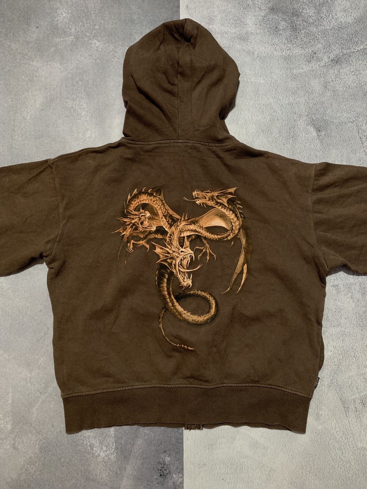 Japanese Brand × Vintage Vintage Y2K Japanese Dragon big logo zip hoodie unisex Size US M / EU 48-50 / 2 - 2 Thumbnail