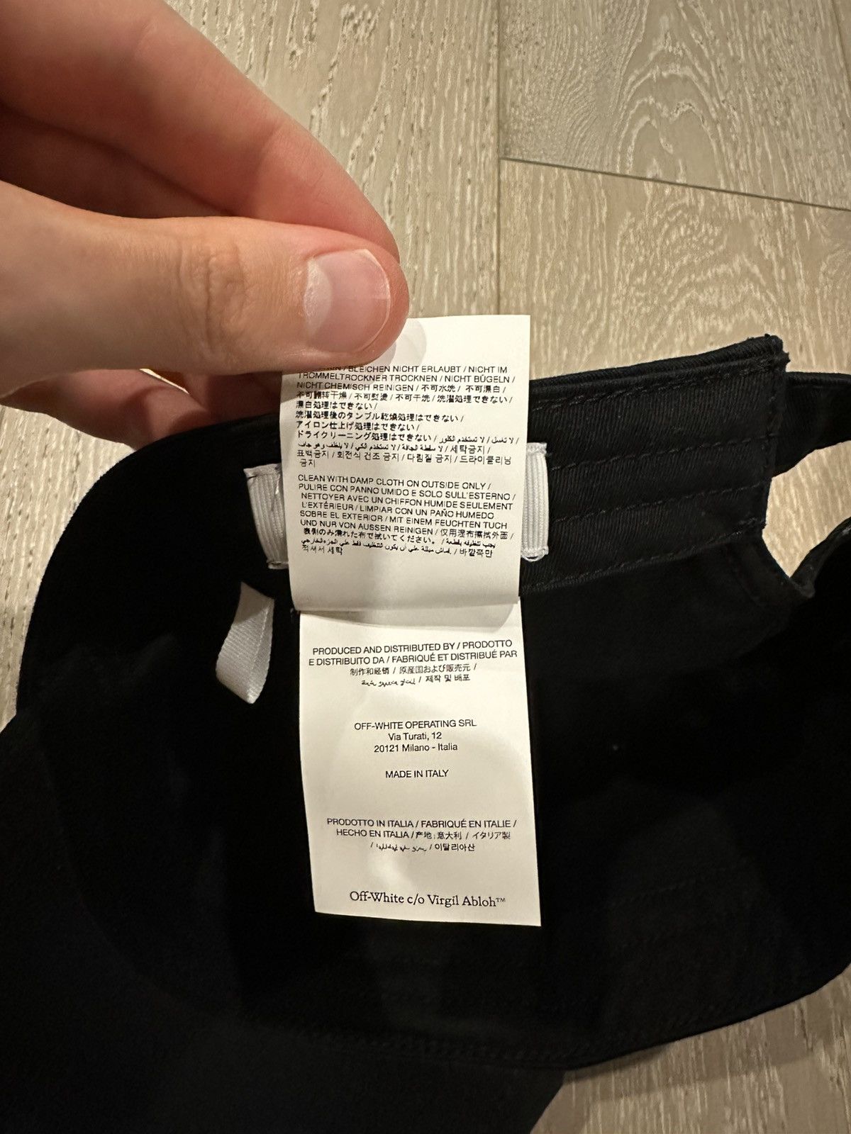 Off-White Off-White OW Drill Baseball Cap Black Size ONE SIZE - 7 Thumbnail