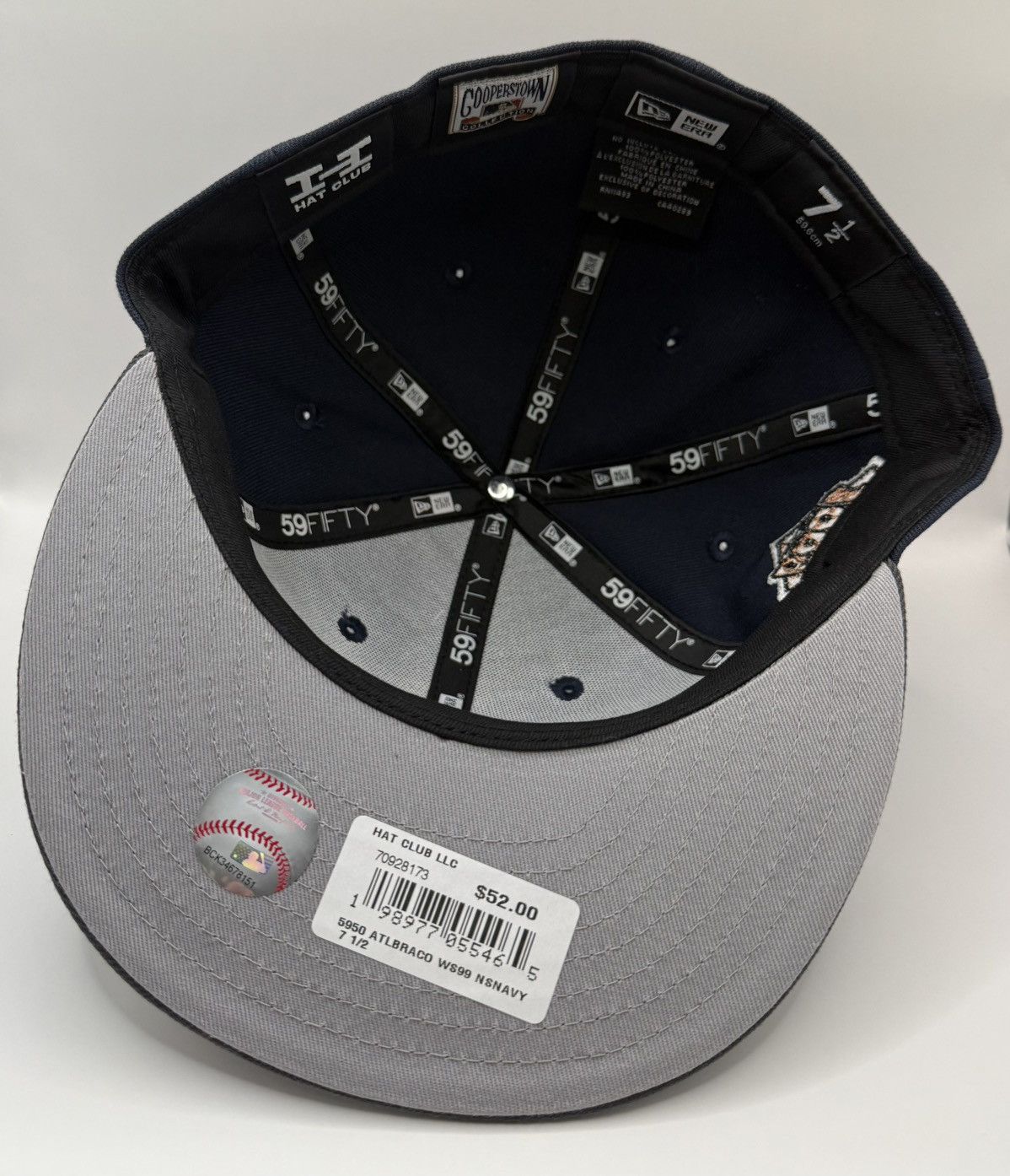 Hat Club × New Era Size 7 1/2 - Hat Club LA Exclusive New Era Atlanta Braves Size ONE SIZE - 4 Thumbnail