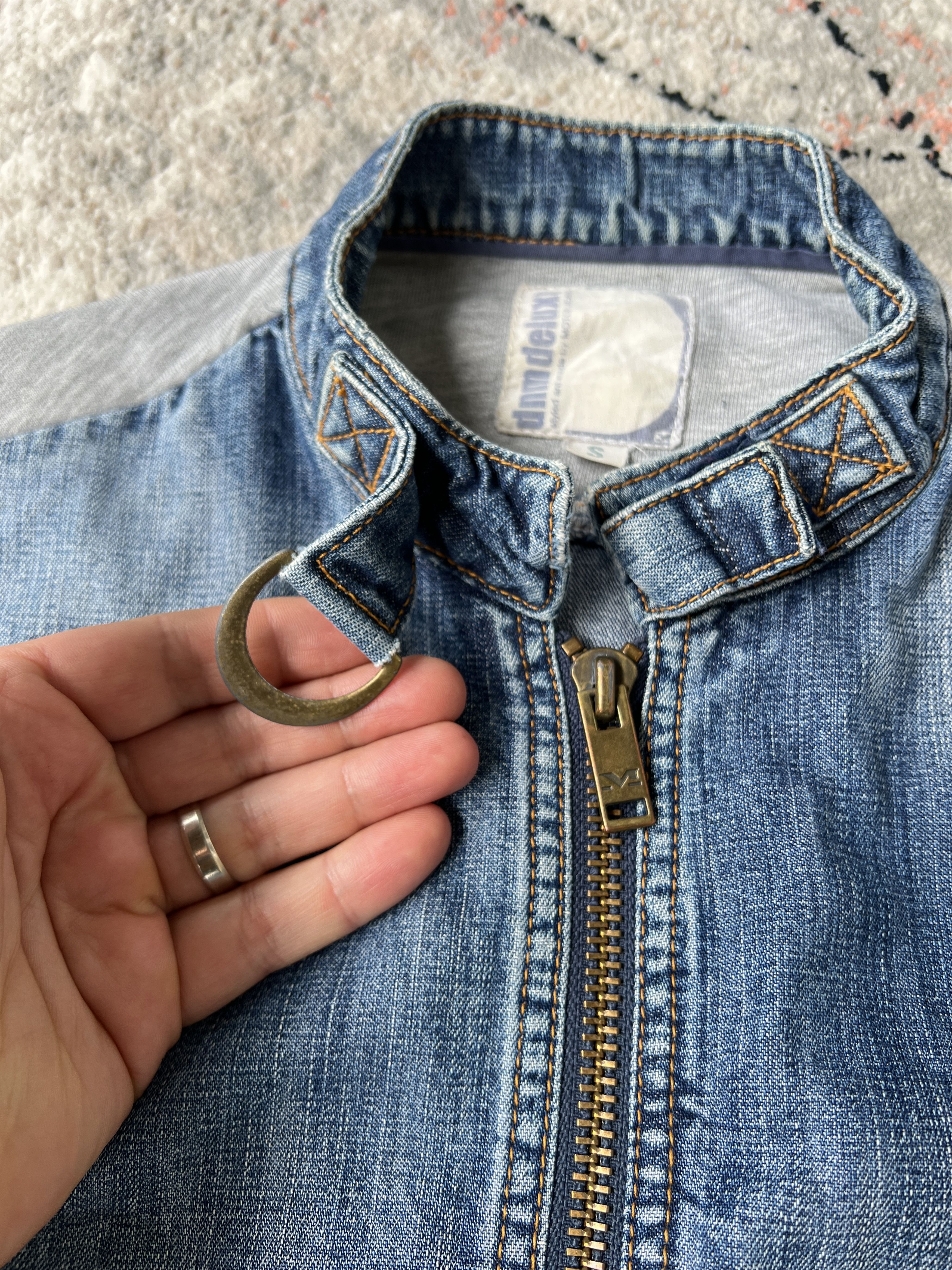 Vintage DNM Deluxe MOTOR JEANS Jacket Size S / US 4 / IT 40 - 5 Thumbnail