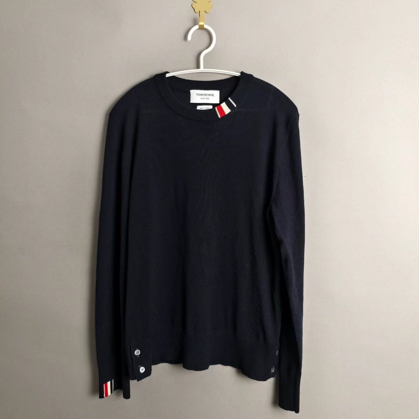 Thom Browne TB Navy Blue Wool Crewneck Sweater Size 1 Size US S / EU 44-46 / 1 - 1 Thumbnail