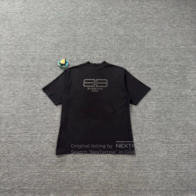 Balenciaga Balenciaga Black Crystal BB Short Sleeve. Size US S / EU 44-46 / 1 - 2 Thumbnail