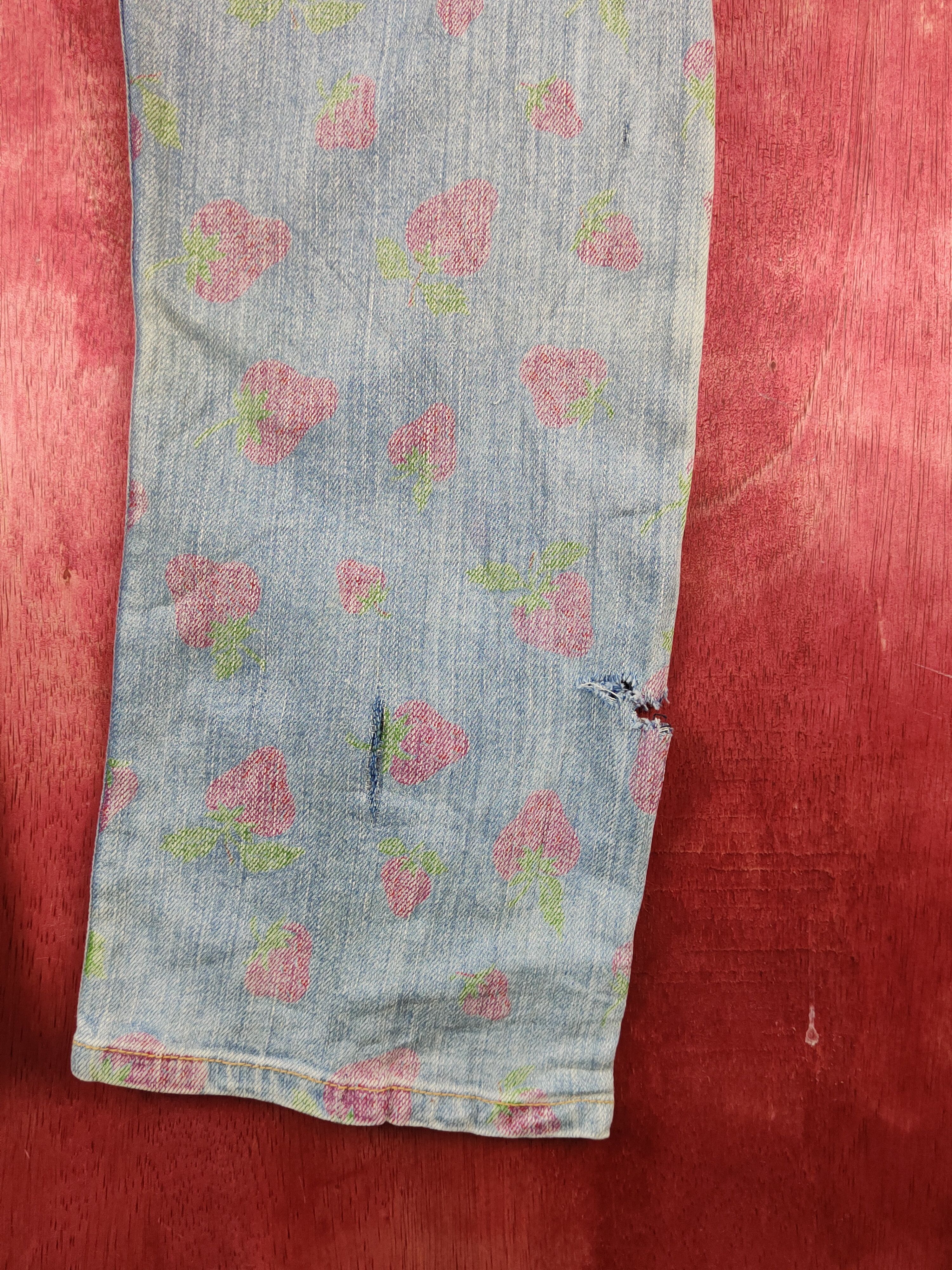 Current/Elliot Current Elliot strawberry faded Ripped Denim #S1537 Size 31" - 16 Thumbnail