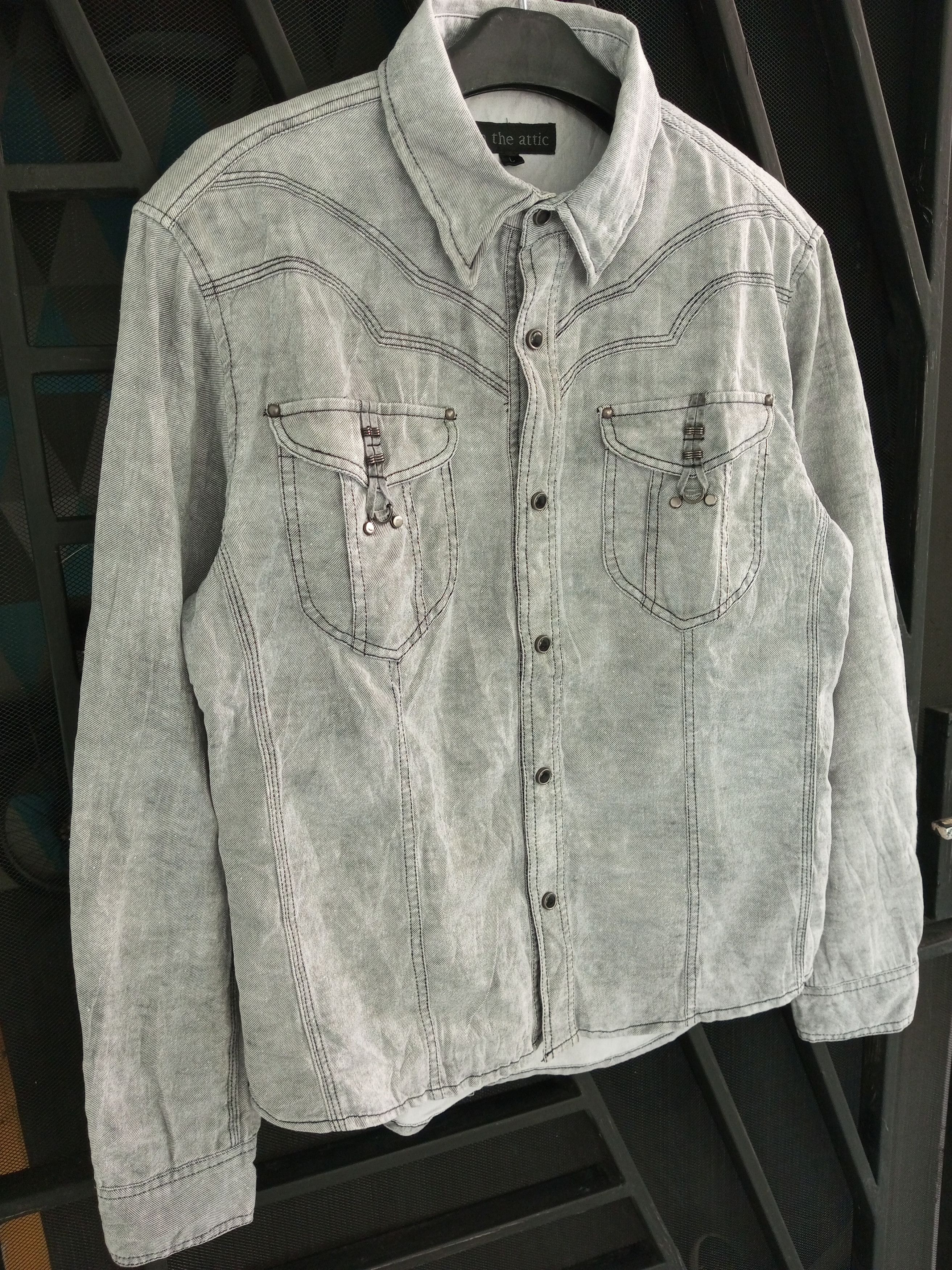 In The Attic In The Attic Long Sleeve Button Up Denim Shirt Size US L / EU 52-54 / 3 - 3 Thumbnail