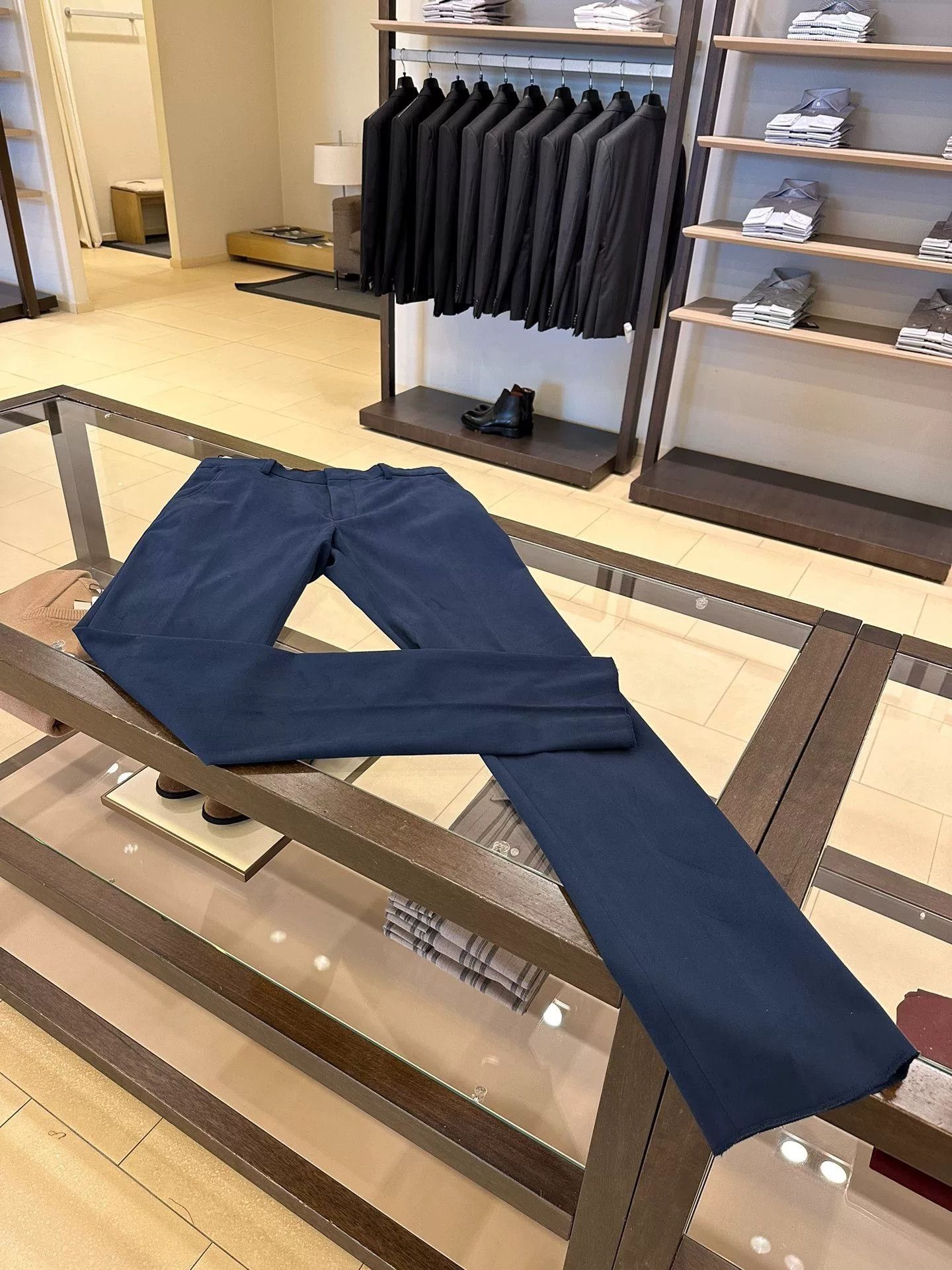 Ermenegildo Zegna Zegna Men's Blue Casual Pants Size US 34 / EU 50 - 2 Thumbnail