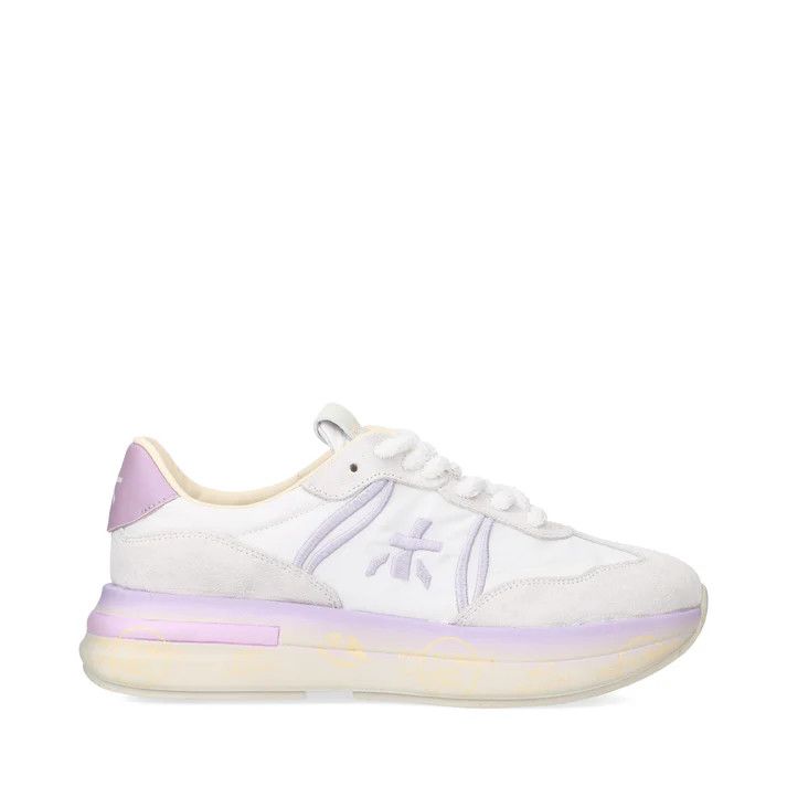 Premiata o1B3y1r0426 Cassie Sneakers in White/Purple Size US 6 / IT 36 - 1 Thumbnail