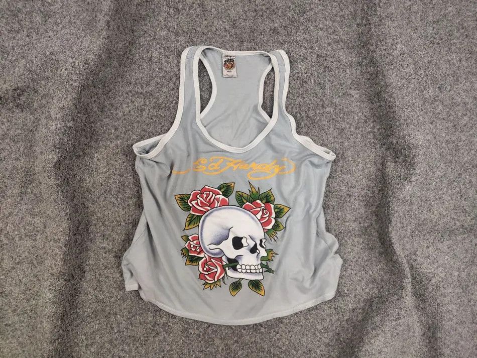 Ed Hardy Vintage Ed Hardy Christian sleeveless Top T-shirt Y2K Style Size M / US 6-8 / IT 42-44 - 1 Thumbnail