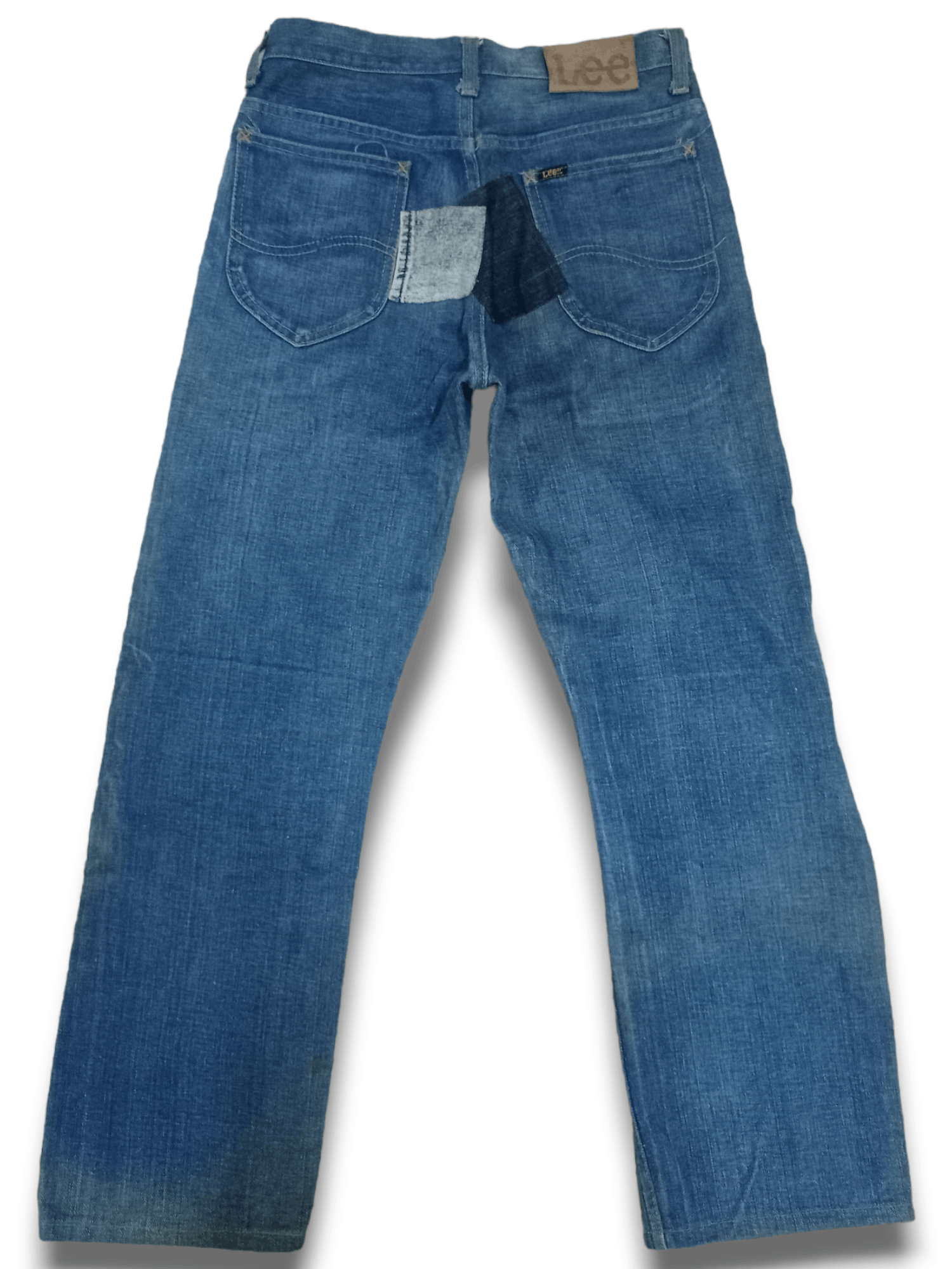 Lee Vintage 90s Lee Talon Zip Blue Wash Reworked Baggy Jeans Size US 28 / EU 44 - 2 Thumbnail