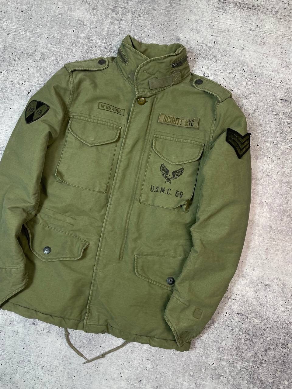 Schott Vintage Scott NYC M 65 Military Army Jacket Y2K Size US M / EU 48-50 / 2 - 3 Thumbnail