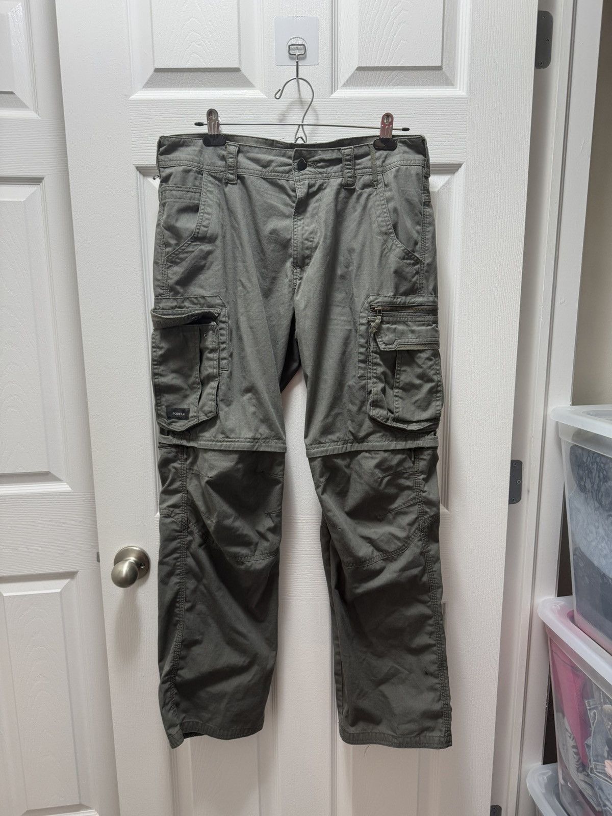 Other Ecodesign Forclaz Military Cargo Army Double Knee Pants Size US 34 / EU 50 - 1 Thumbnail