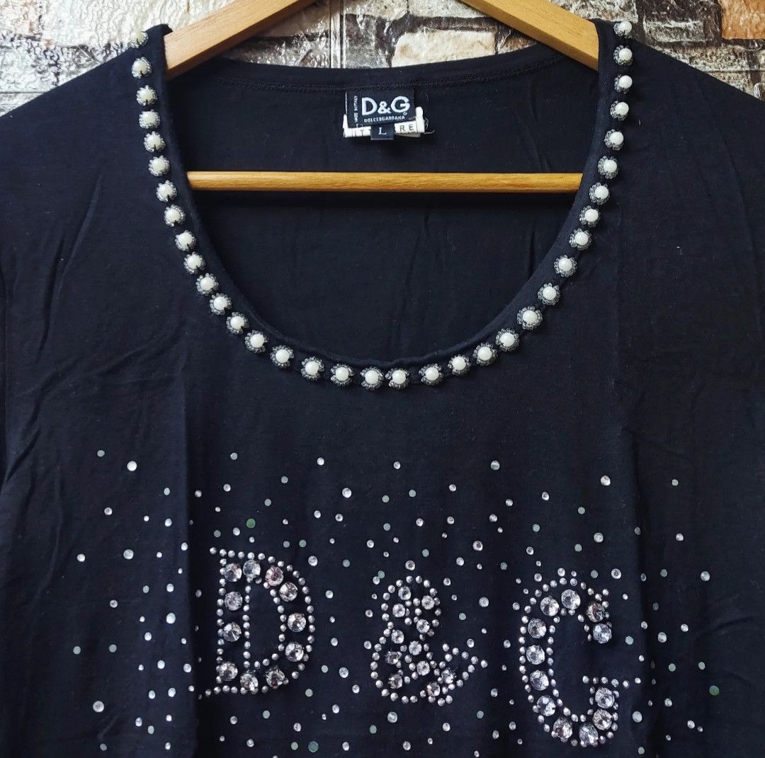 Dolce & Gabbana Vintage Dolce & Gabbana Rhinestone Size L / US 10 / IT 46 - 3 Thumbnail