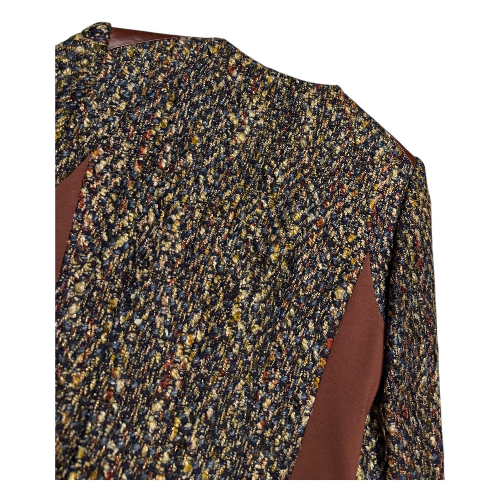 Lafayette 148 LAFAYETTE 148 Luxury Designer WOOL & LEATHER Jacket Size 6 Size S / US 4 / IT 40 - 7 Thumbnail