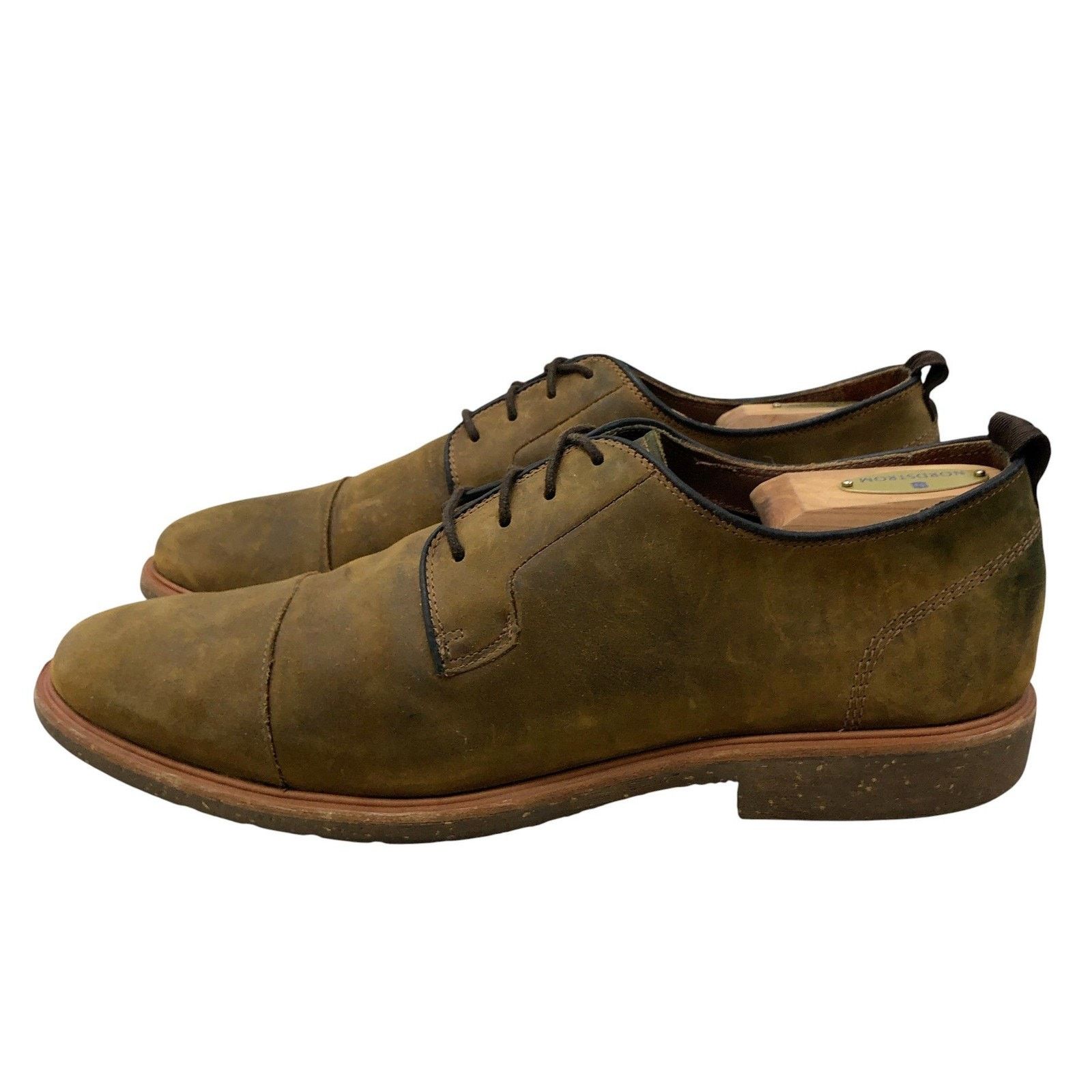 Warfield & Grand Warfield & Grand Shoes 9.5 Olive Suede Cap Toe Derby Leather Size US 9.5 / EU 42-43 - 5 Thumbnail