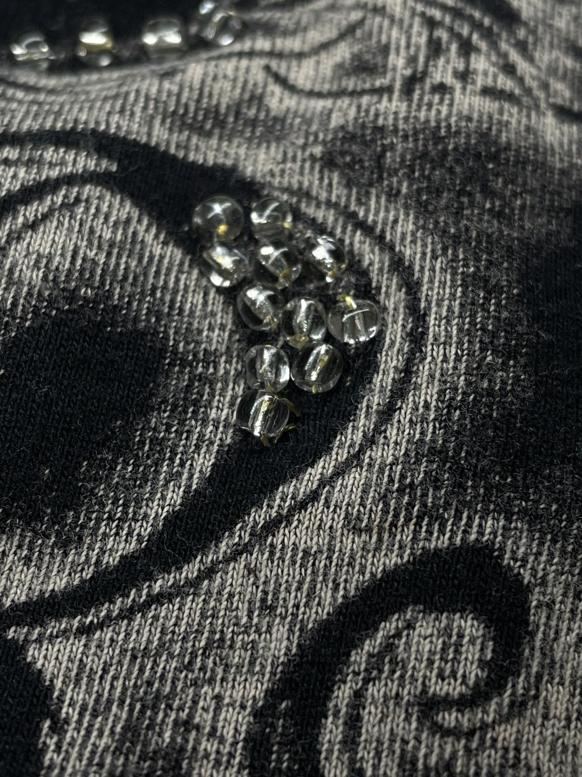 Vintage 🔥RARE🔥Vintage Y2K Longsleeve Tee Rare Rhinestones Shiny Size S / US 4 / IT 40 - 6 Thumbnail