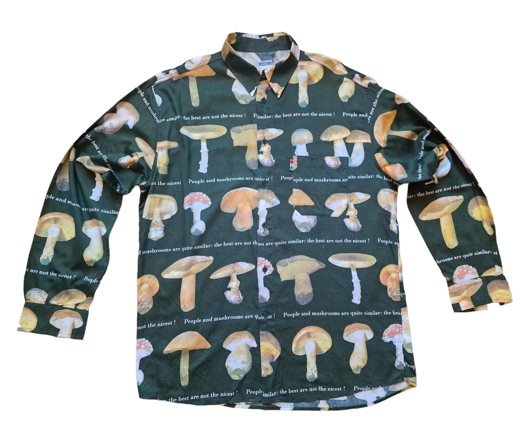 Moschino Moschino Mushroom Brown Weird Funny XL Tee Shirt T-shirt Size US XL / EU 56 / 4 - 1 Thumbnail