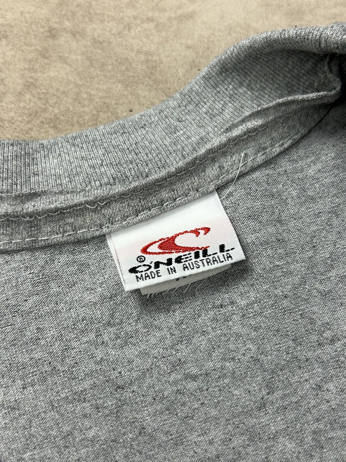 O'Neill O’Neill Surf Logo T Shirt Grey Double Logo Front Back Cotton Size US XXL / EU 58 / 5 - 12 Thumbnail