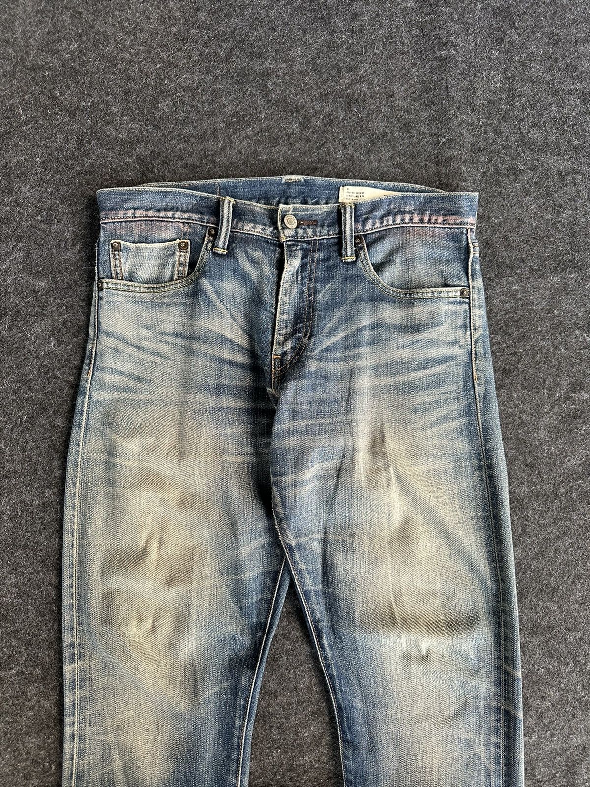Levi's Levis 511 Selvedge Faded Washed Blue Denim 32x29 D489 Size US 32 / EU 48 - 2 Thumbnail