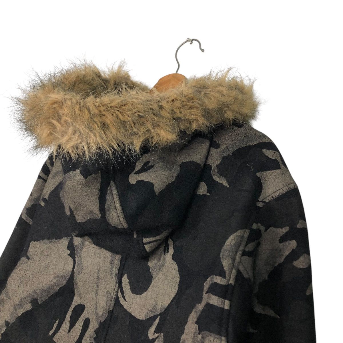 Vintage 🔥VINTAGE BOMBER JACKET VILLE D’ESPOIR CAMOUFLAGE MINK FUR Size US L / EU 52-54 / 3 - 12 Thumbnail