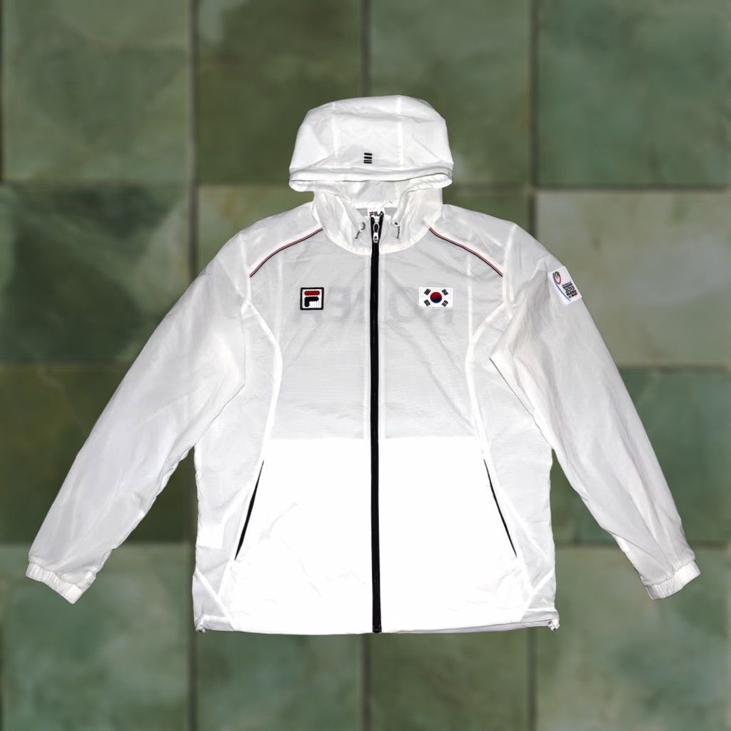 Fila KOREAL NATIONAL TEAM 27TH SUMMER UNIVERSIADE 2013 KAZAN RUSSIA LIGHT TOP FILA XL Shirt Mens XL White 2013 Universiade 27th Korea Team FILA Size US XL / EU 56 / 4 - 1 Thumbnail