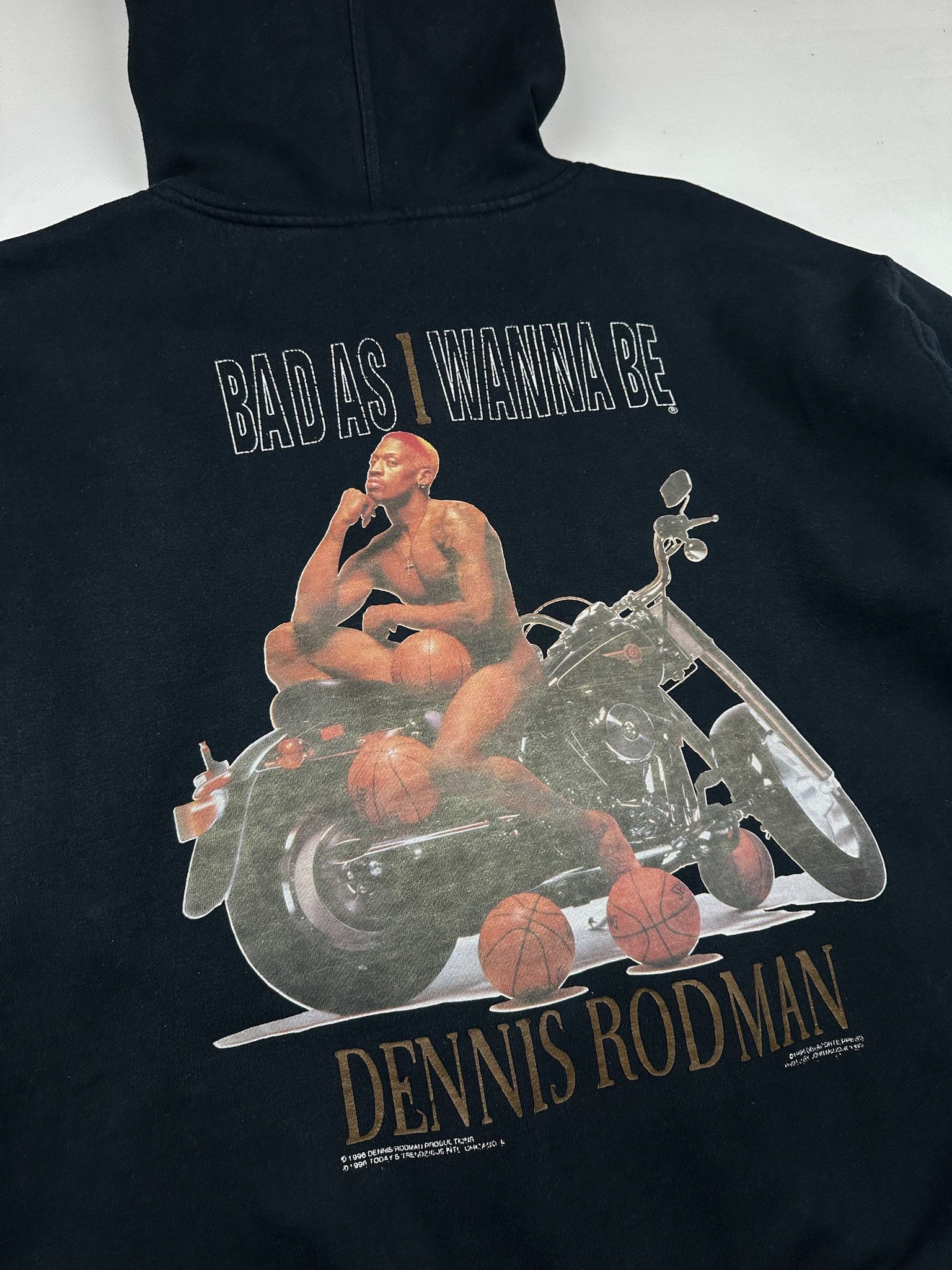 Vintage Vintage Dennis Rodman Hoodie vlone style Size US XL / EU 56 / 4 - 6 Thumbnail