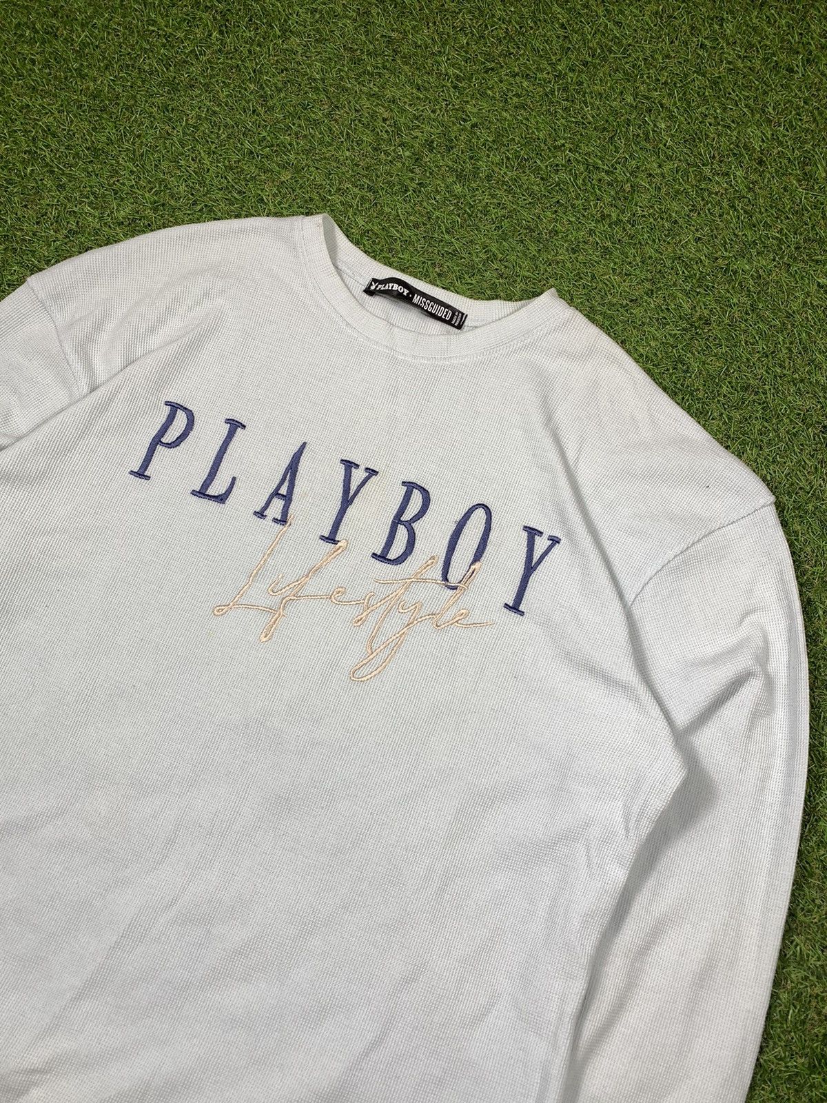 Playboy Vintage Y2K Playboy sweatshirt big logo streetwear style Size US M / EU 48-50 / 2 - 2 Thumbnail