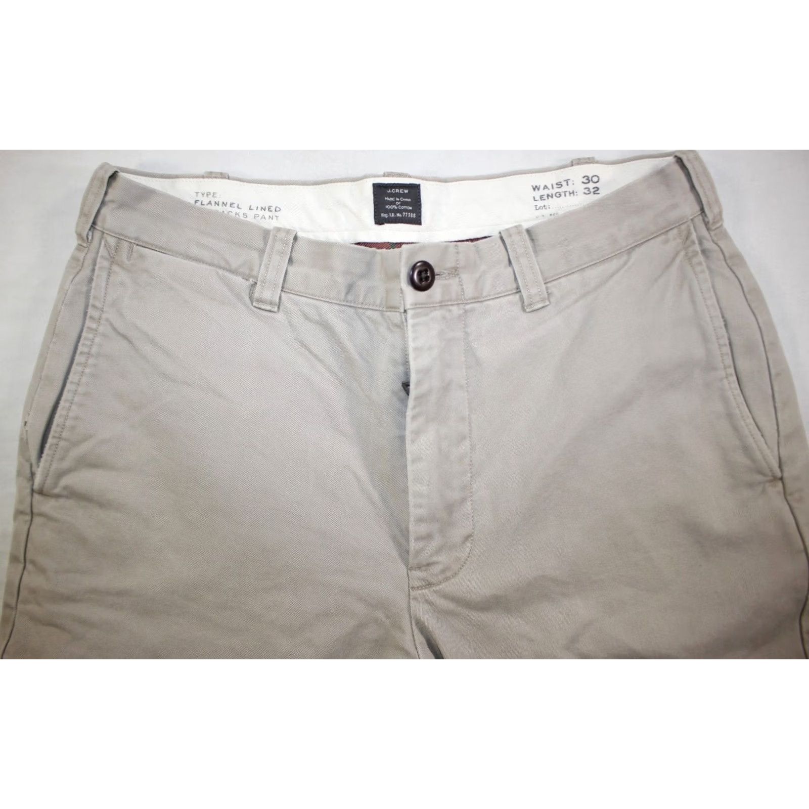 J.Crew J. Crew Pants Men’s 30x31 Flannel Lined Barracks Pant Chino Cotton Beige Size US 30 / EU 46 - 4 Thumbnail