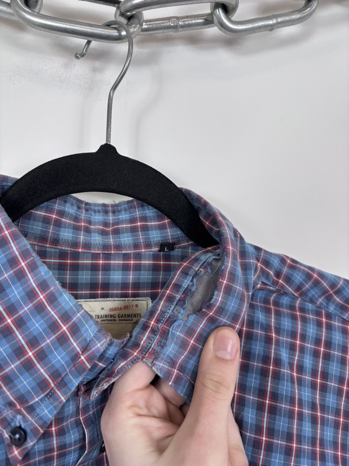 Avirex Vintage Avirex USA Checkered Army Military Long Sleeve Shirt Size US L / EU 52-54 / 3 - 10 Thumbnail